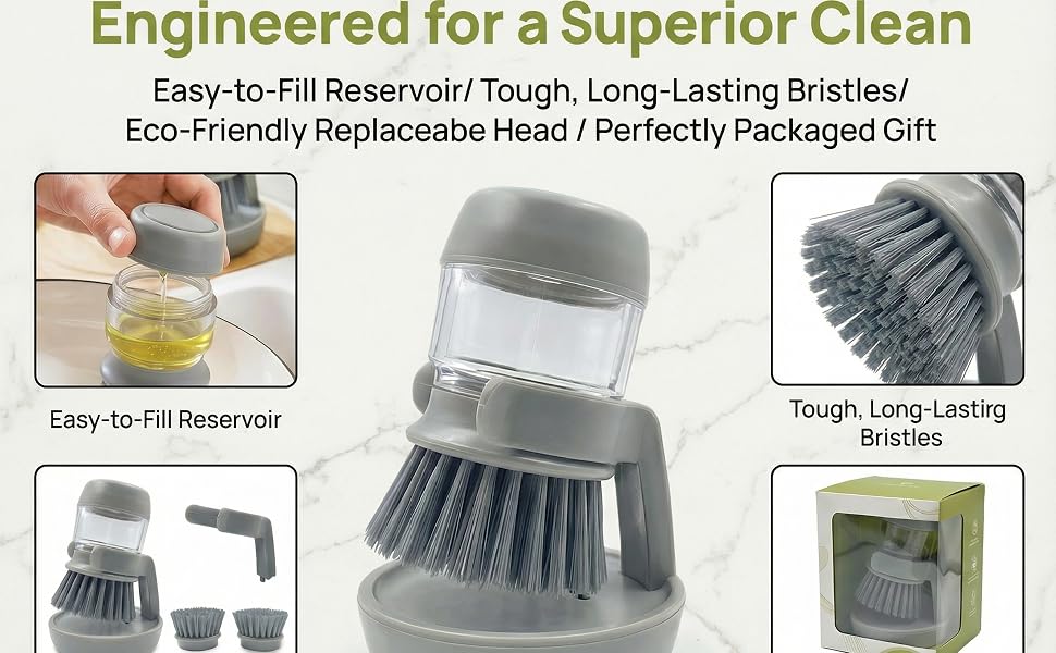 soap dispensing dish brush soap dispensing palm brush