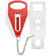Rerishom Portable Door Lock Extra Lock for Additional Privacy and Safety in Home, Hotel, Apartmen...