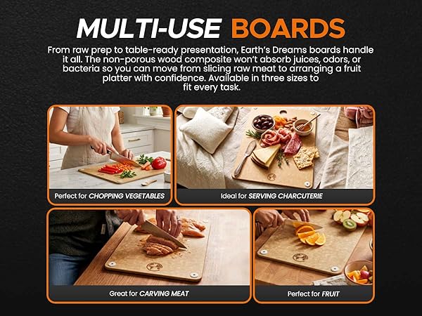 composite Wood Cutting Board chopping non toxic large plastic board tablas para picar cocina