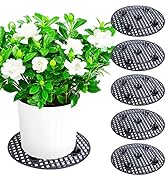 LFUTARI 6Pack Large 15" Plant Level Pot Elevator, Heavy Duty Plant Stands, Plant Pot Saucer for P...