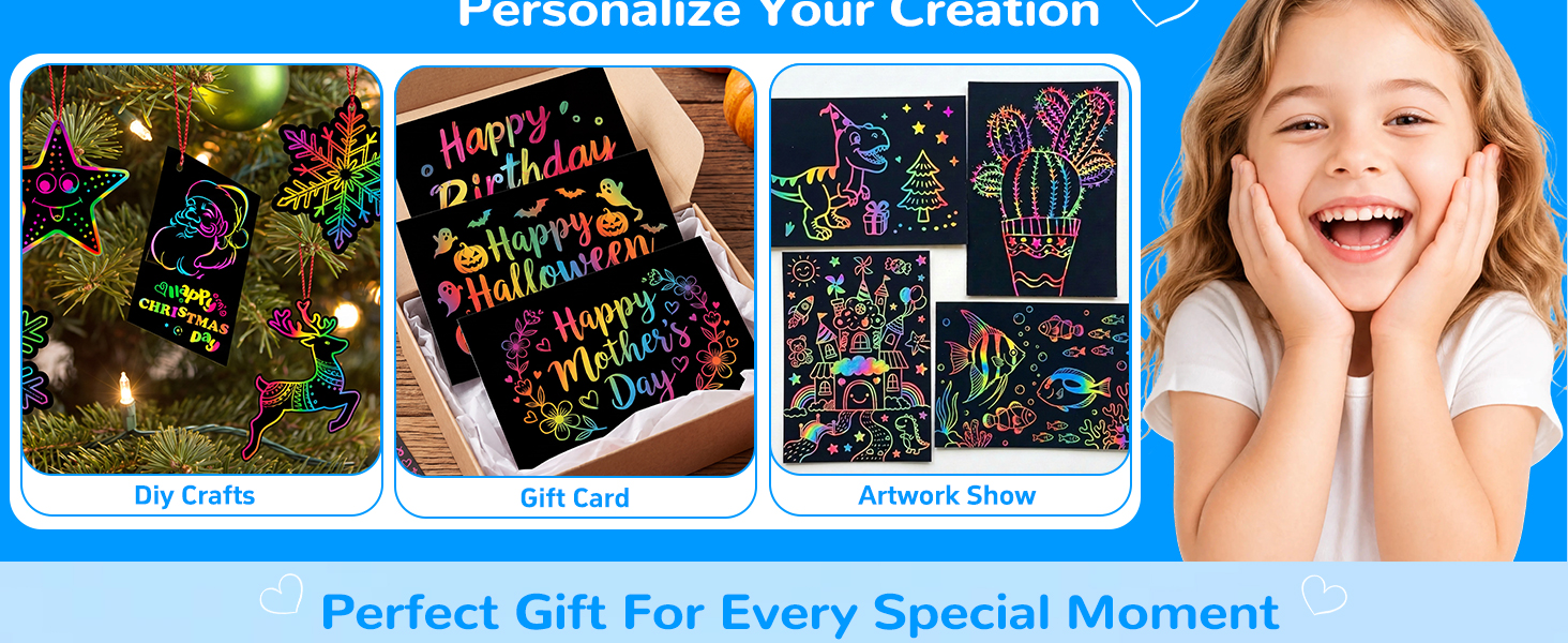 2pack Rainbow Magic Scratch Notebooks Crafts Kits