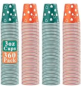 JOLLY PARTY 3 oz Bathroom Cups, 360 Pack Small Paper Cups, Mouthwash Cups, Disposable Mini Paper ...