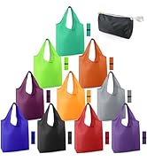 BeeGreen Reusable-Grocery-Bags-Foldable-Machine-Washable-Reusable-Shopping-Bags-Bulk Colorful 10 ...