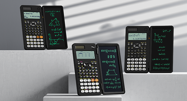 ROATEE Desktop Scientific Calculator with Erasable LCD Writing Tablet