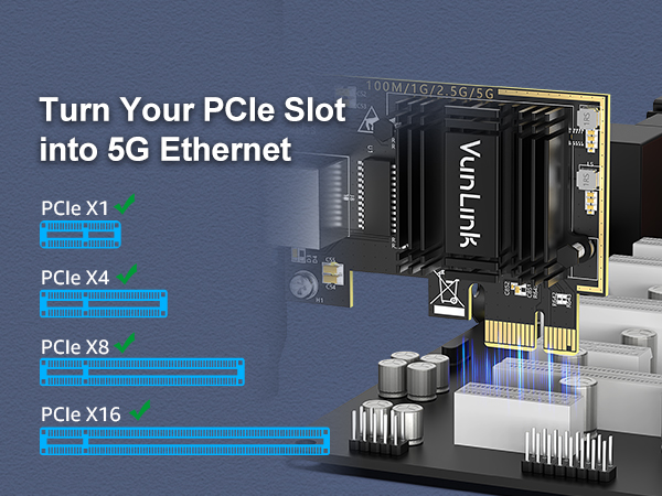 VunLink 5G PCIe Network Card