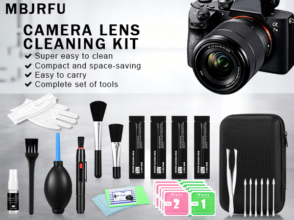Camera Lens Cleaning Kit - Mirrorless and DSLR Camera Cleaning Kit