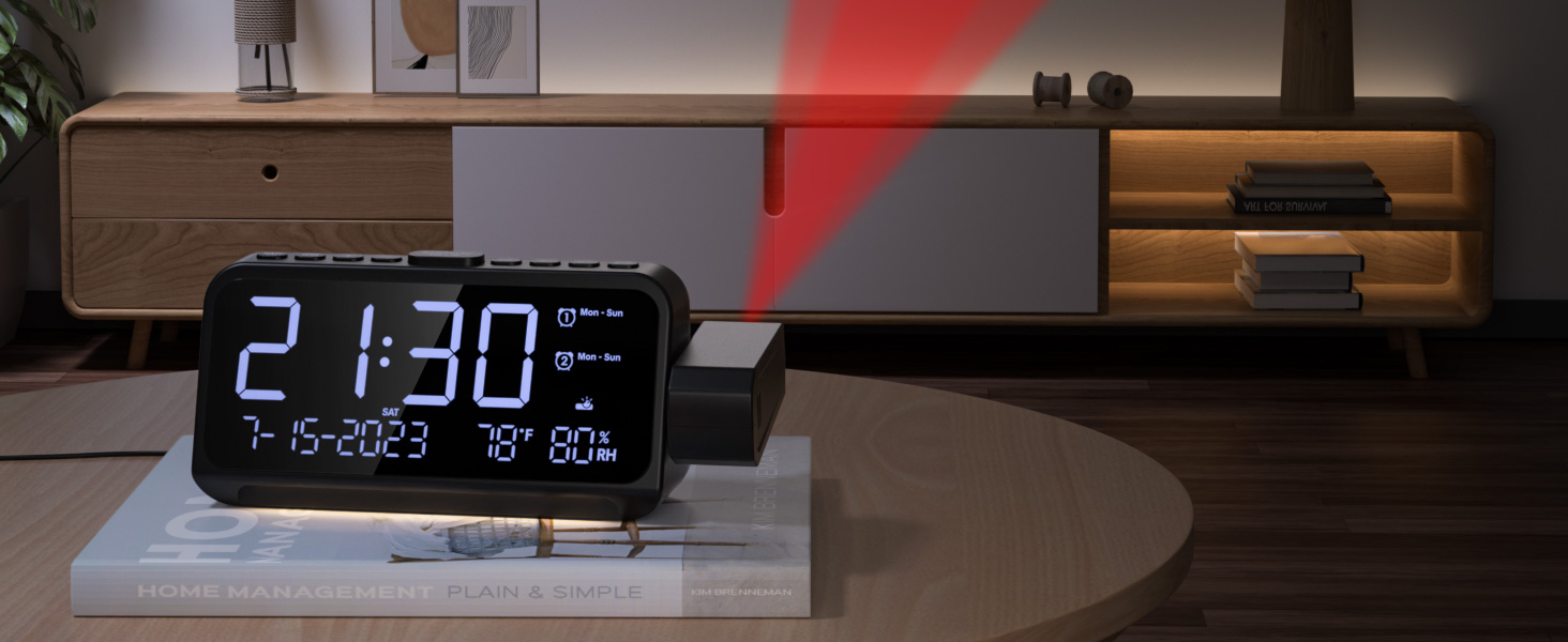 projection clock for bedroom ceiling