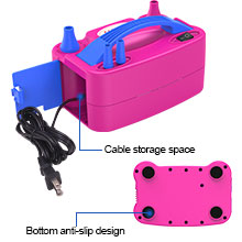 Built-in storage for charging cables, balloon air pump can be easily stored to save space