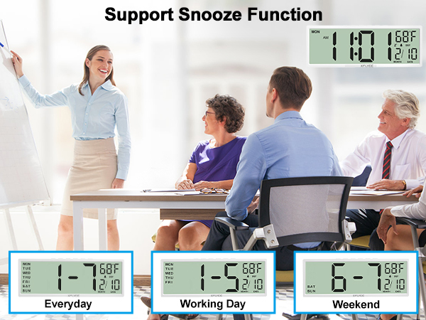 battery operated digital wall clock