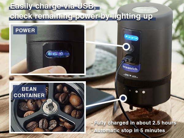 oceanrich automatic coffee mill
