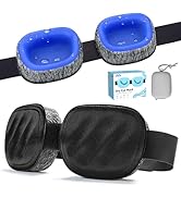 Fismool Eye Mask for Dry Eyes – 100% Blackout Dry Eye Mask, Moisture Goggles &amp; Sleeping Mask for ...