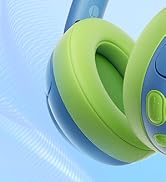 Acer Kids Bluetooth Headphones, 85dB Volume Limiter, Foldable Wireless Over-Ear Headphones for iP...