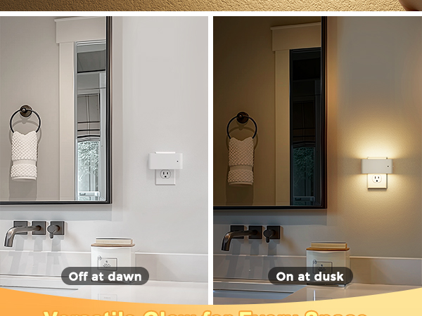 night light with dusk to dawn sensor auto on off light sensor