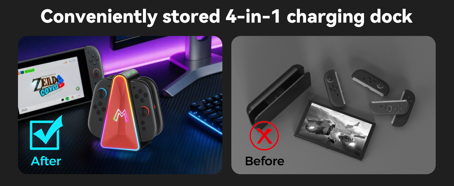 4 in 1 Magnetic Charging Dock Feature