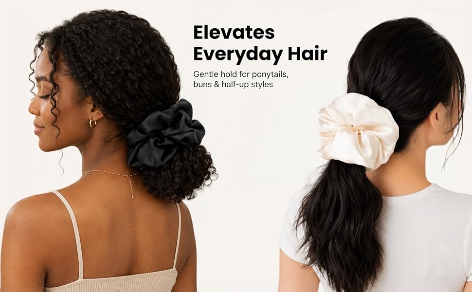 satin scrunchies for women 