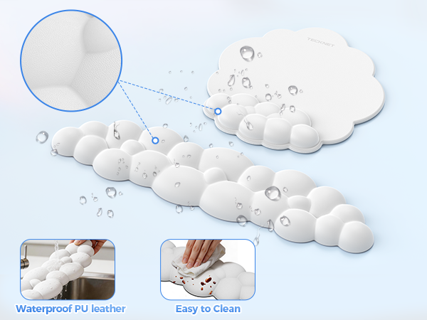 TECKNET Cloud Wrist Rest &amp; Ergonomic Mouse Pad