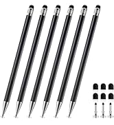 ChaoQ 2-in-1 Stylus Pen for Touchscreen, 6pcs High Sensitivity and Precision Stylus Pens for iPad...