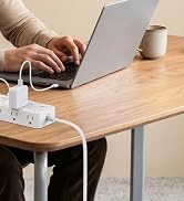 DEPOW Power Strip Surge Protector, 5FT Braided Extension Cord with Multiple Outlets-8 AC Outlets ...