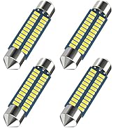 Serundo Auto 578 Led Bulb 211-2 Led Festoon Bulb 41mm 42mm 1.65in Led Festoon Bulb for Car Map Li...