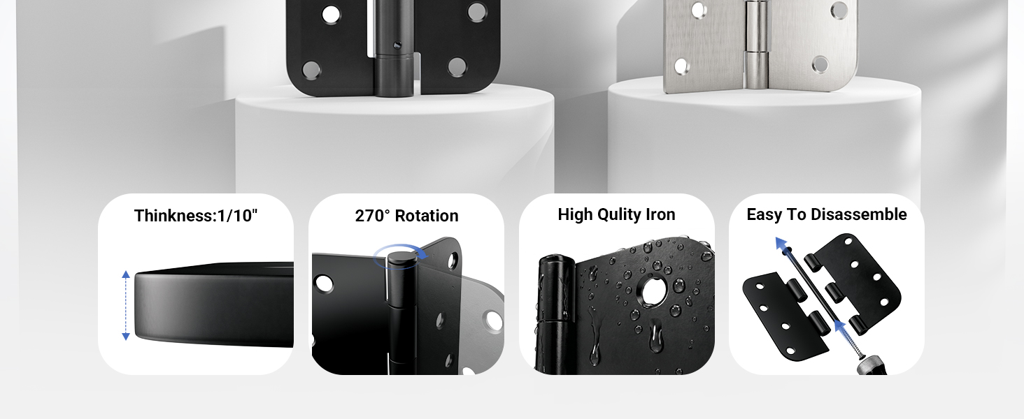 matte black door hinges