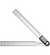 Neoteck Digital Angle Finder Ruler 8 inch/200mm Stainless Steel Digital Protractor with Data Hold...