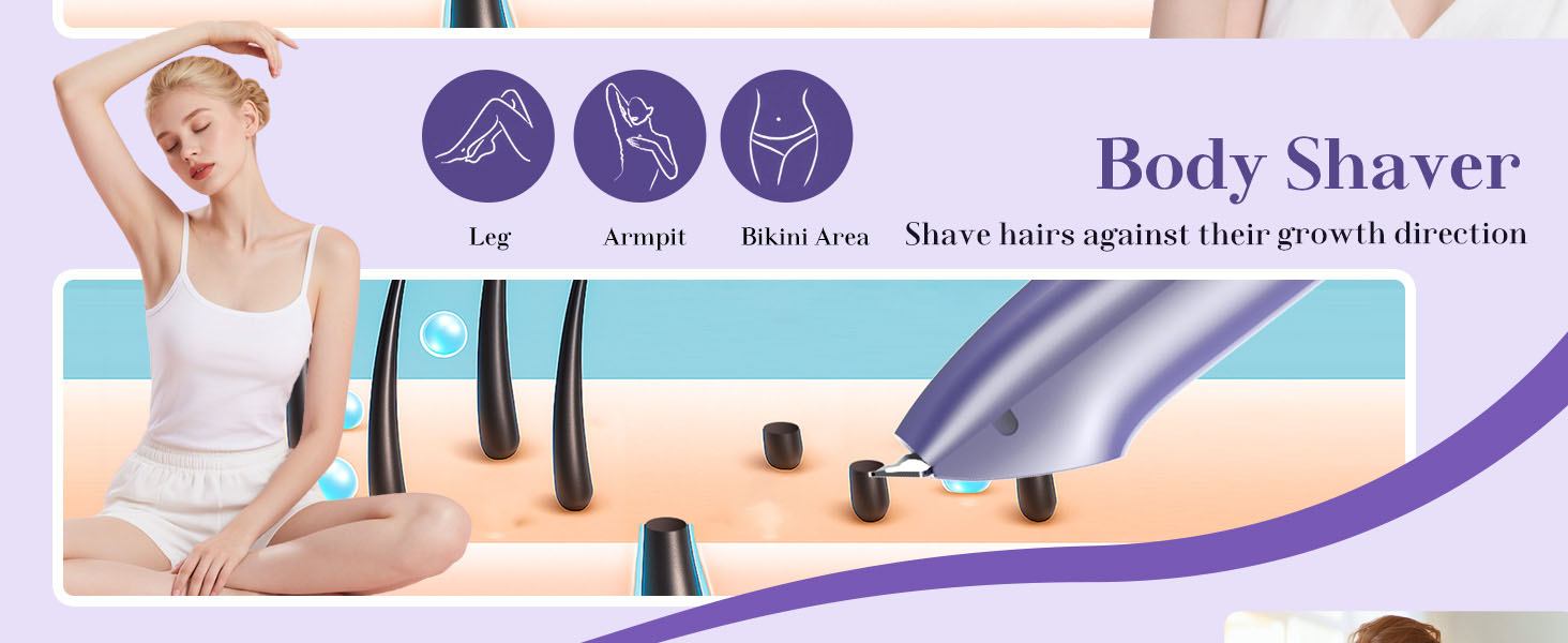 2in1 bikini shaver women trimmer