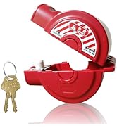 PKLIYH Universal Gate Valve Lockout,Hose Bib Lock for Outdoor Faucet Knob/Water Spigot/Propane Ta...