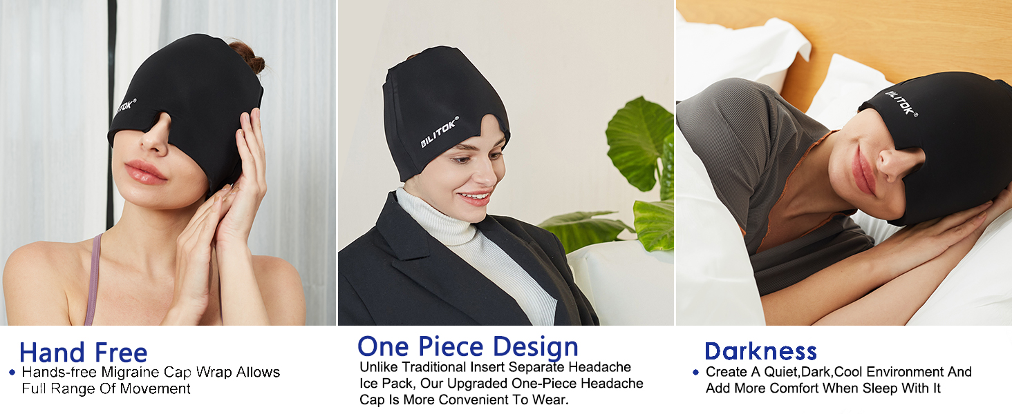 headache and migraine relief cap