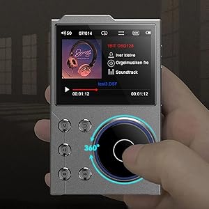 Digital Music Player Bluetooth 5.3 Lossless DSD FLAC HD HiFi Portable MP3 Player