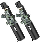 JETPRO Torch Lighter One-Hand Operation Kitchen Cooking Torch with Adjustable Flame (Butane Gas N...