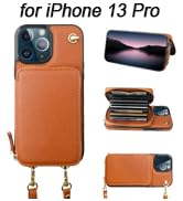 Bocasal crossbody RFID blocking wallet case with card slots holder