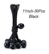 30 Pack Ball Bungee Cord, 11 inch Heavy Duty Bungie Cord Balls Canopy Tarp Tie Down Bungee Balls ...