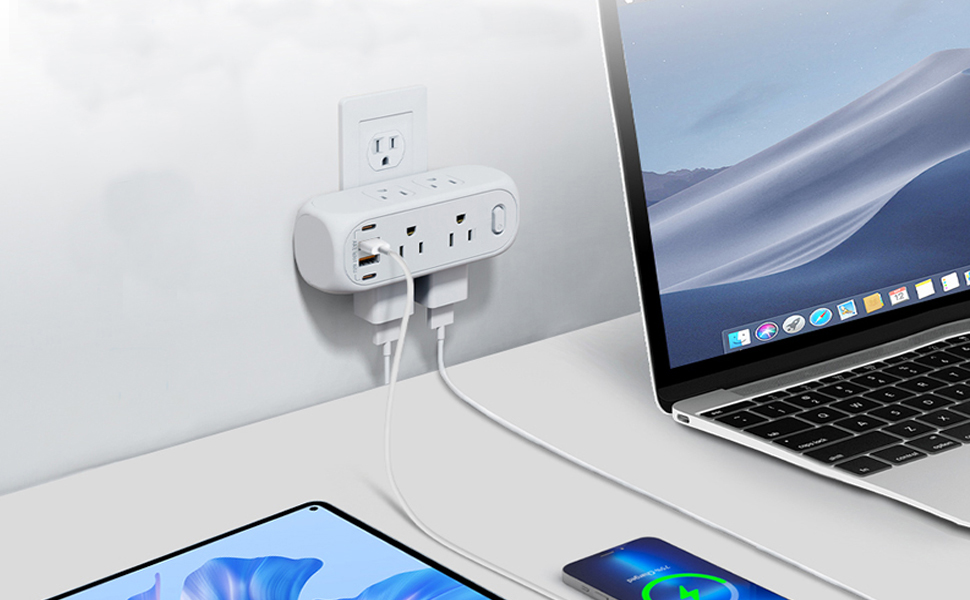 usb socket wall outlet usb power outlet wall rotating plug adapter small extension cord 