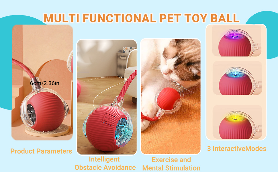 Interactive Dog Cat Toys Balls