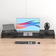 computer monitor stand with adjustable length