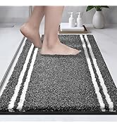 PURRUGS Bathroom Rug Non-Slip Machine Washable 20" x 30", Super Absorbent and Quick Dry Shaggy Mi...