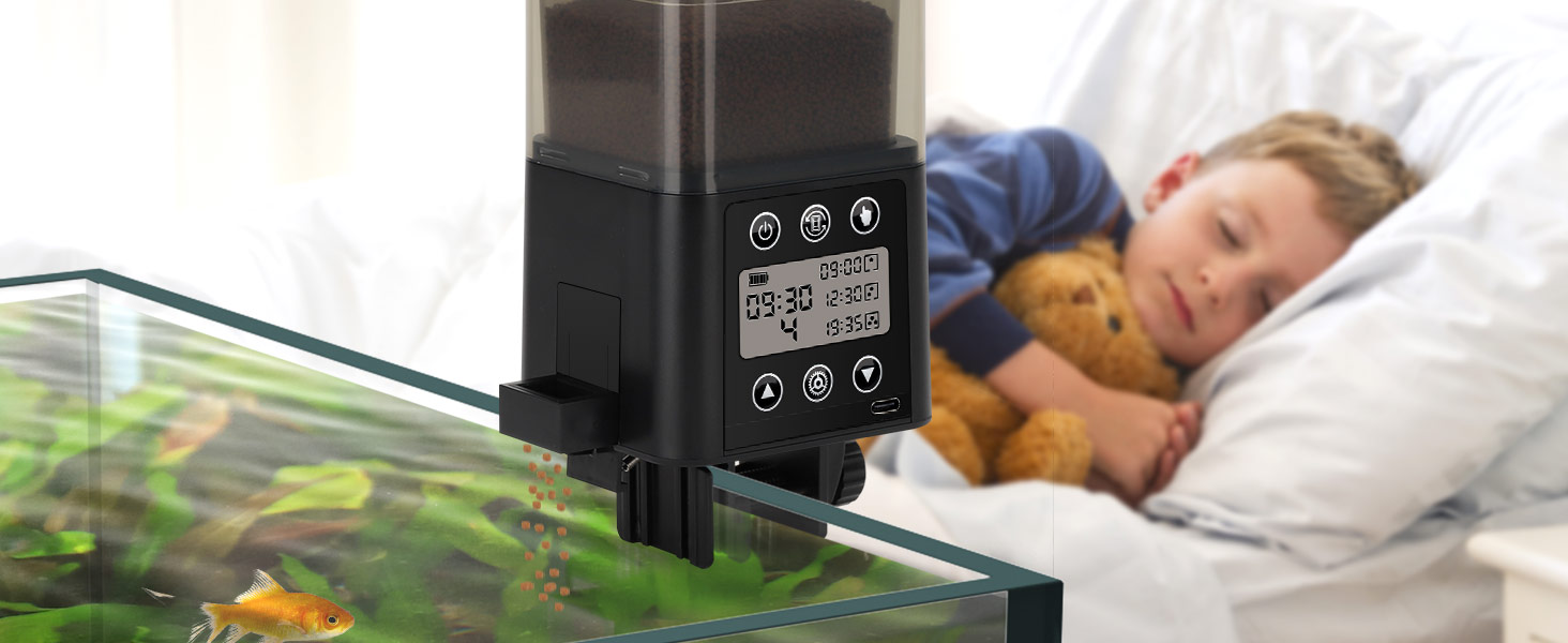 Large Capacity Vacation Timer Fish Feeder