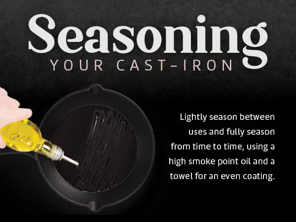 Seasoning cast iron 