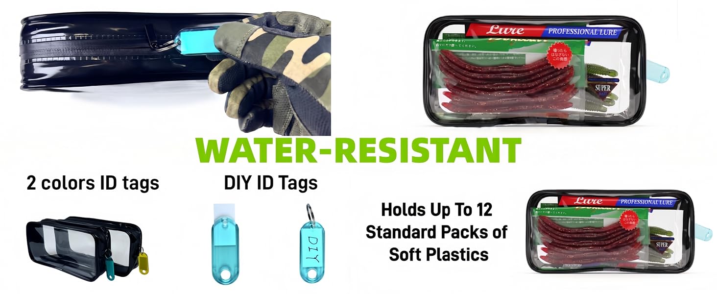 soft plastic bait bags soft plastics bait storage soft tackle bag waterproof tackle bag