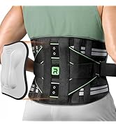 Rakiie Back Brace for Lower Back Pain Relif 8X Powerful Lumbar Support ...