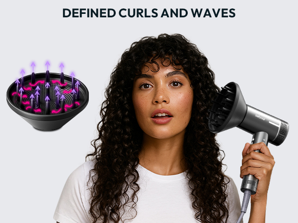 hair dryer with diffuser for curly hair