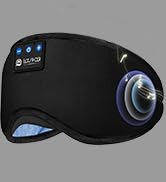 LOVE EYE Sleep Headphones Bluetooth 5.4 Sleeping Eye Mask Wireless Music Earphones with HD Speake...