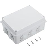 LeMotech ABS Plastic Dustproof Waterproof IP65 Junction Box Universal Electrical Project Enclosur...