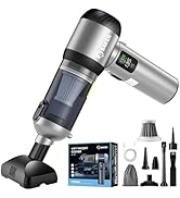 Saker Car Vacuum Portable Cordless 20000Pa Suction Power 4 in 1 Handheld Vacuum&amp;Air Duster with L...