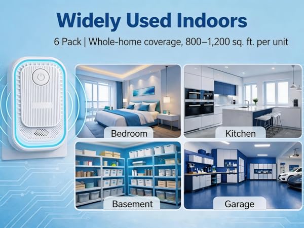Ultrasonic pest repeller used in bedroom, kitchen, garage, basement