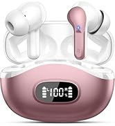 Wireless Earbuds, Bluetooth Headphones 5.4 HiFi Stereo, Ear Buds with 4 ENC Noise Cancelling Mics...