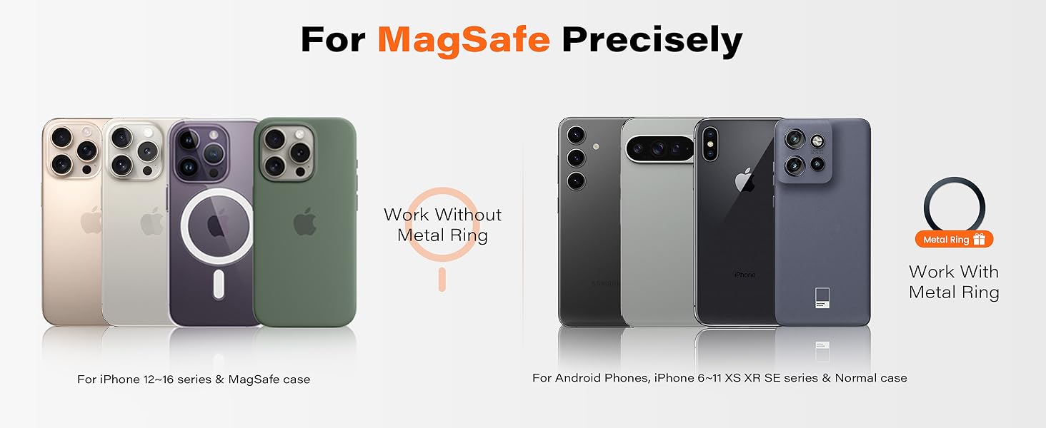 a picture of two different phones.