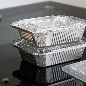 small foil pans with lids