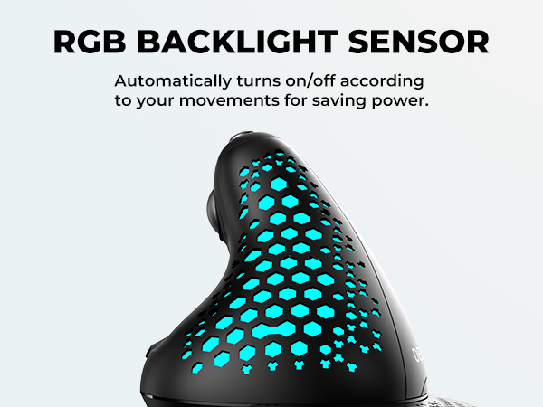 ergonomic mouse backlit