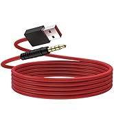 Zosvoses USB A to 3.5mm Charging Cable Compatible with Beats by Dre, Studio, Solo Wireless Headph...
